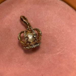Vintage Juicy Couture Gold Pearl Crown Charm